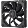 Ventoinha para caixa SILVERSTONE SST-SF120B 120 mm preta — ventoinha de 120 mm para caixas de PC