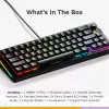 Teclado mecânico GLORIOUS GMMK 3 PRO 65% Prebuilt, com fio USB, QWERTY, RGB, Preto