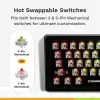 Teclado mecânico GLORIOUS GMMK 3 PRO 65% Prebuilt, com fio USB, QWERTY, RGB, Preto