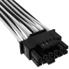 Cabo CORSAIR Premium Individually Sleeved 12+4pin Pci-e Gen 5 12vhpwr 600w Type 4 preto/branco