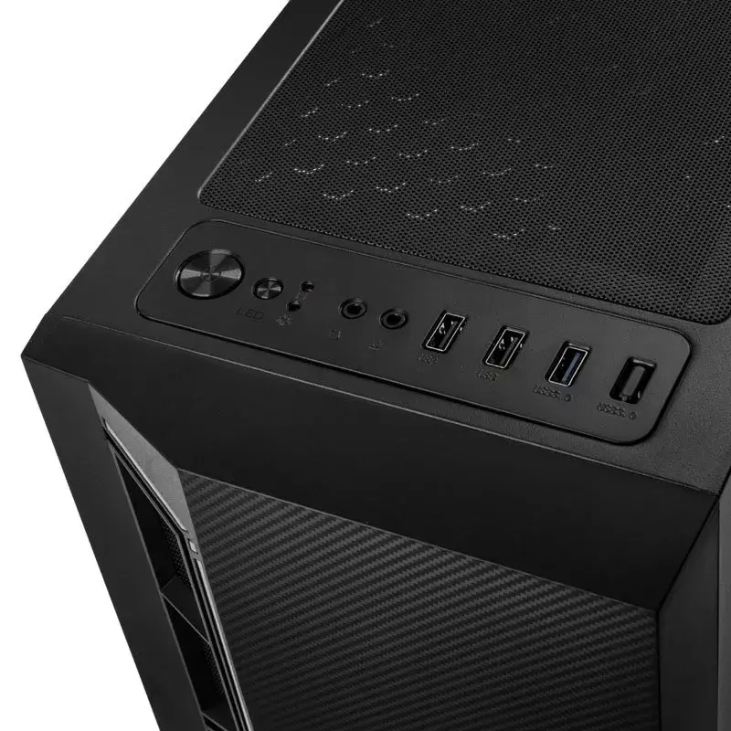 Caixa de PC Kolink Inspire K7 ARGB Midi Tower preta