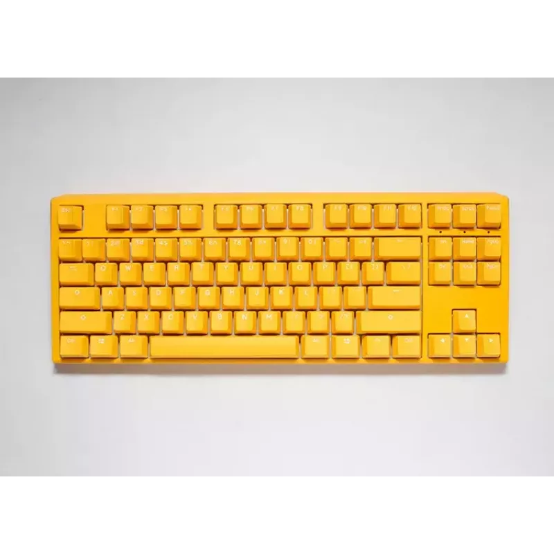 Teclado gaming Ducky One 3 amarelo TKL USB alemão mecânico