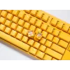 Teclado gaming Ducky One 3 amarelo TKL USB alemão mecânico