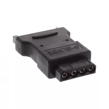 Adaptador de alimentação SATA InLine 1 Molex 4 Pin macho / 15 Pin SATA fêmea