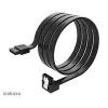 Cabo de dados SATA interno Akasa Proslim conector de 90°, 100 cm