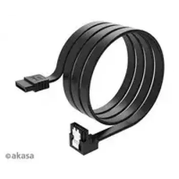 Cabo de dados SATA interno Akasa Proslim conector de 90°, 100 cm