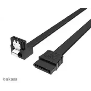 Cabo de dados SATA interno Akasa Proslim conector de 90°, 100 cm