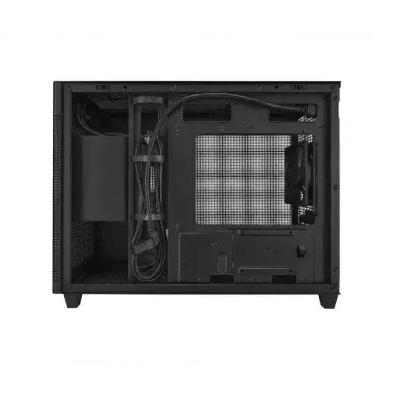 Caixa de PC ASUS Prime AP201 MicroATX Mini Tower preta — suporta microATX, GPU máx. 338 mm, altura do dissipador da CPU 170 mm, 3x baías de 3,5 polegadas, USB-A 2x, USB-C 1x
