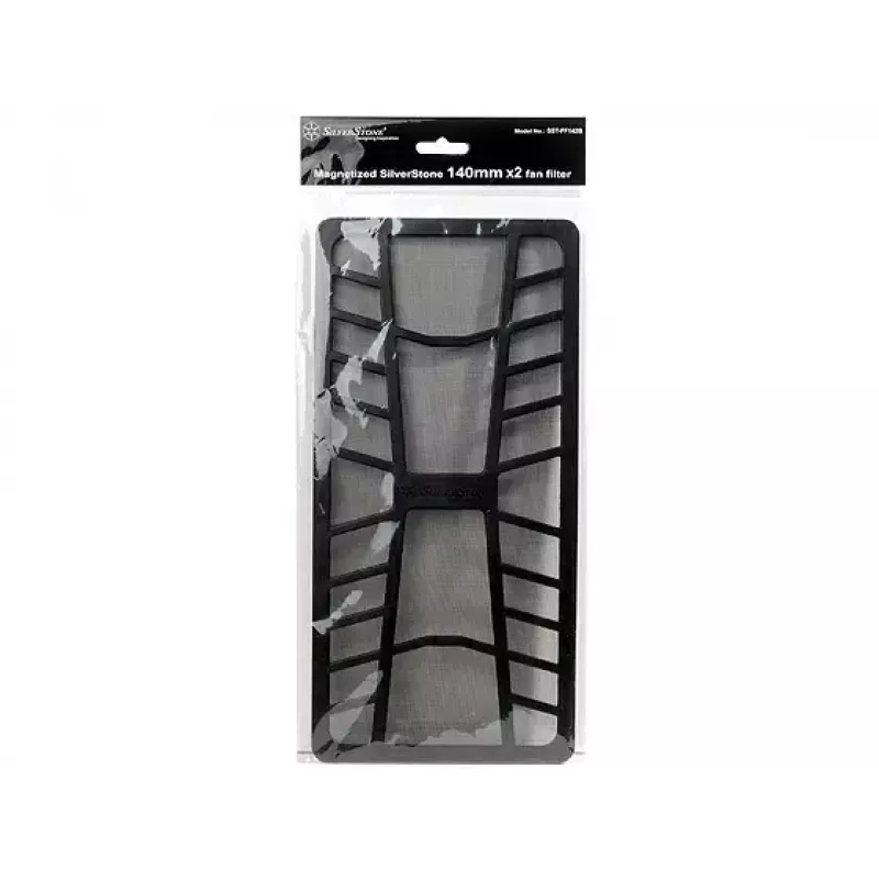 Ventoinha SILVERSTONE FF142 — 320×155×5 mm, preta, modelo SSTFF142B