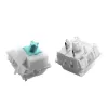 Interruptores de teclado GLORIOUS Lynx Linear Mechanical Switches — 36 unid., policarbonato, ciano translúcido