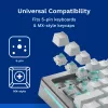 Interruptores de teclado GLORIOUS Lynx Linear Mechanical Switches — 36 unid., policarbonato, ciano translúcido