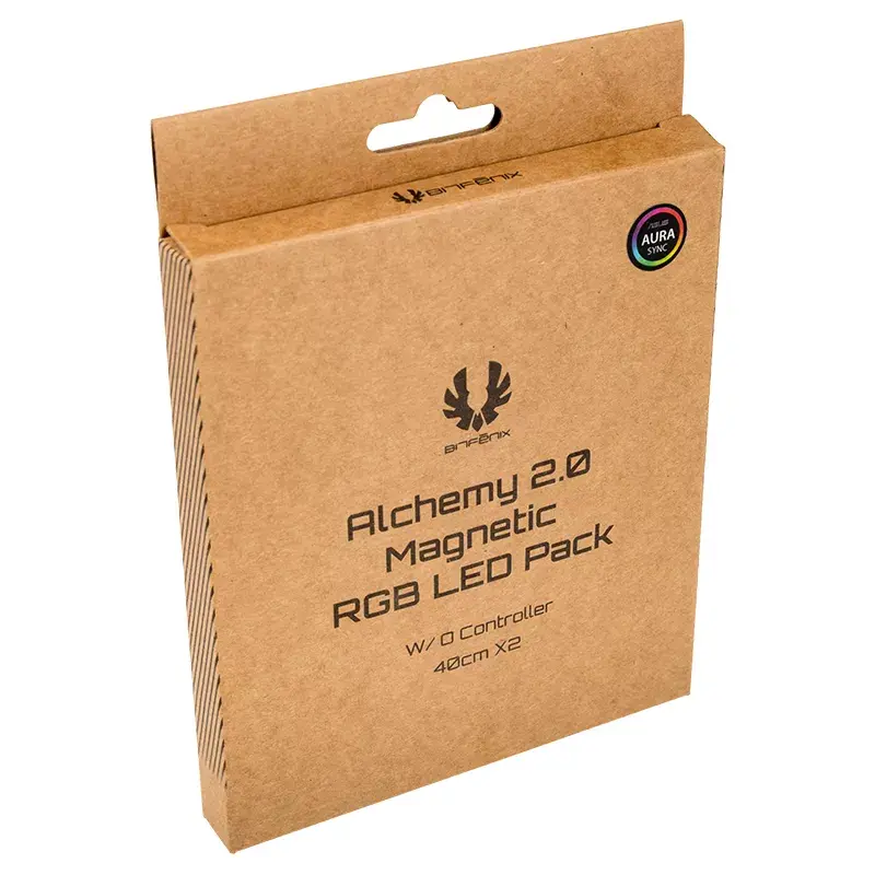 BitFenix Alchemy 2.0 BFA-RGB-80MK42N-RP kit de fitas LED RGB magnéticas, 2x 40 cm, 2x 21 LED