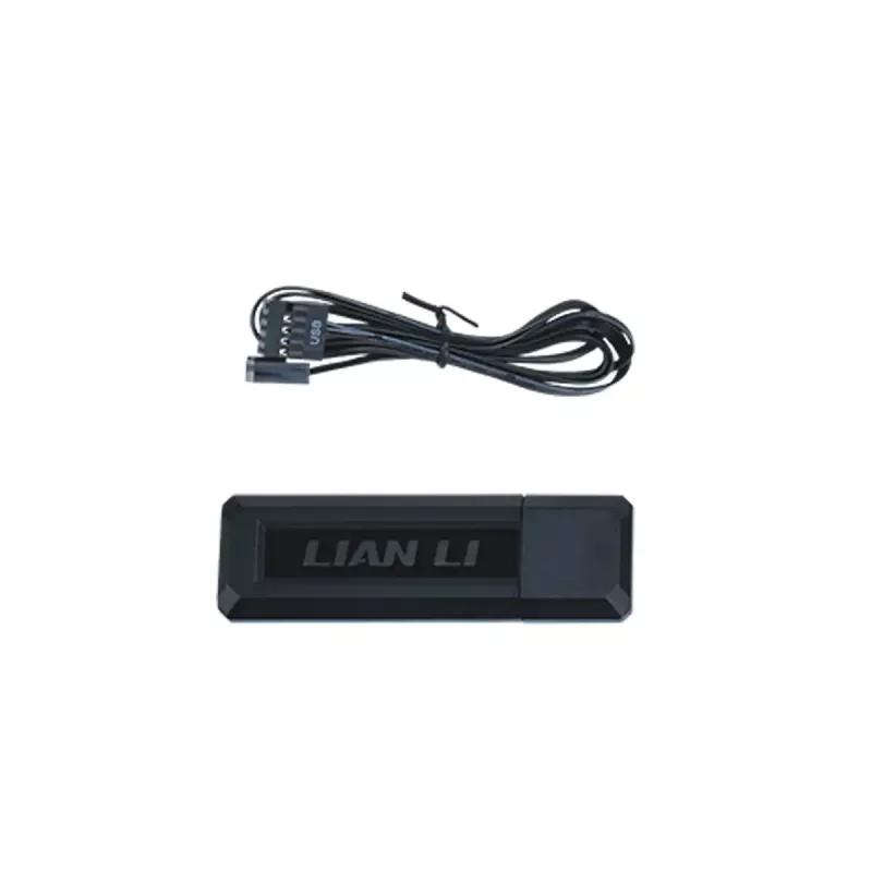 Ventoinha para caixa Lian Li 12RCL1W3B 120 mm, 12 V, 2150 RPM, 2,52 mmH2O, rolamento fluido dinâmico, preta