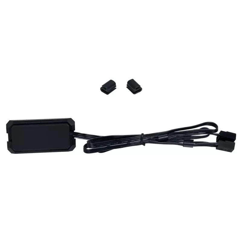 Ventoinha para caixa Lian Li 12RCL1W3B 120 mm, 12 V, 2150 RPM, 2,52 mmH2O, rolamento fluido dinâmico, preta