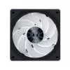 Ventoinha para caixa Lian Li 12RCL1W3B 120 mm, 12 V, 2150 RPM, 2,52 mmH2O, rolamento fluido dinâmico, preta