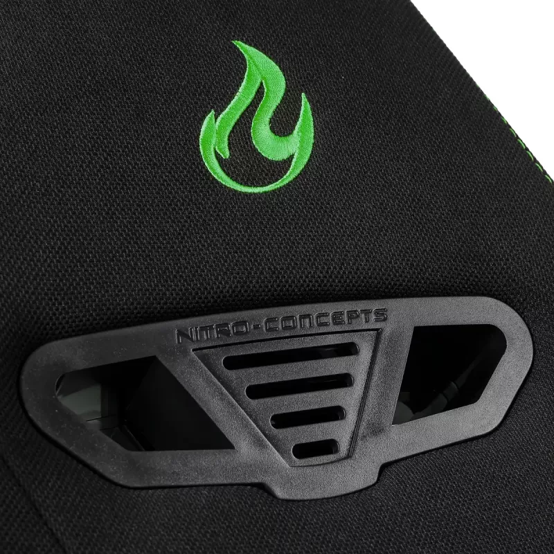 Nitro Concepts S300 NC-S300-BG cadeira gaming, assento e encosto estofados e acolchoados, Atomic Green