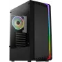 Aerocool Bionic V2 (PGS Bionic-G-BK-v2) caixa de PC Midi Tower, ATX, RGB, vidro temperado, preta