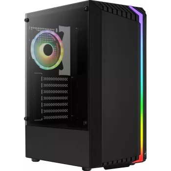 Caixa de PC AEROCOOL Bionic Midi Tower — ATX, vidro temperado, 2 baías de 3,5