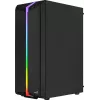 Aerocool Bionic V2 (PGS Bionic-G-BK-v2) caixa de PC Midi Tower, ATX, RGB, vidro temperado, preta