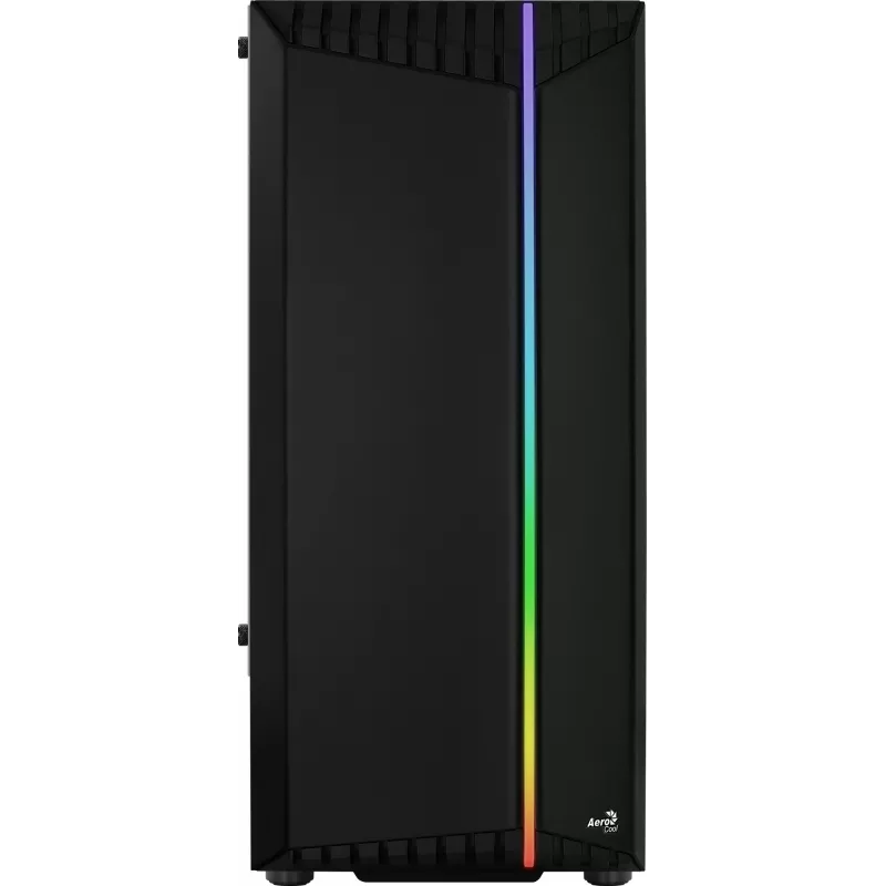 Aerocool Bionic V2 (PGS Bionic-G-BK-v2) caixa de PC Midi Tower, ATX, RGB, vidro temperado, preta