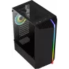 Aerocool Bionic V2 (PGS Bionic-G-BK-v2) caixa de PC Midi Tower, ATX, RGB, vidro temperado, preta