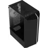 Aerocool Bionic V2 (PGS Bionic-G-BK-v2) caixa de PC Midi Tower, ATX, RGB, vidro temperado, preta