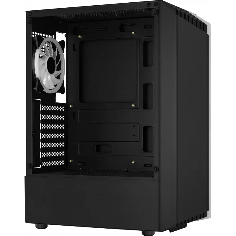 Aerocool Bionic V2 (PGS Bionic-G-BK-v2) caixa de PC Midi Tower, ATX, RGB, vidro temperado, preta
