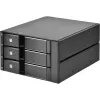 SilverStone SST-FS303-12G estrutura amovível de 3 baias para unidades de 3,5 polegadas, preta