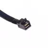 SilverStone SST-CPS05 cabo Mini-SAS HD (SFF-8643) para SATA de 7 pinos com sideband, 4 vias, SAS 12 Gbit/s, 0,5 m, preto
