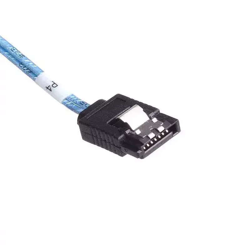 SilverStone SST-CPS05 cabo Mini-SAS HD (SFF-8643) para SATA de 7 pinos com sideband, 4 vias, SAS 12 Gbit/s, 0,5 m, preto
