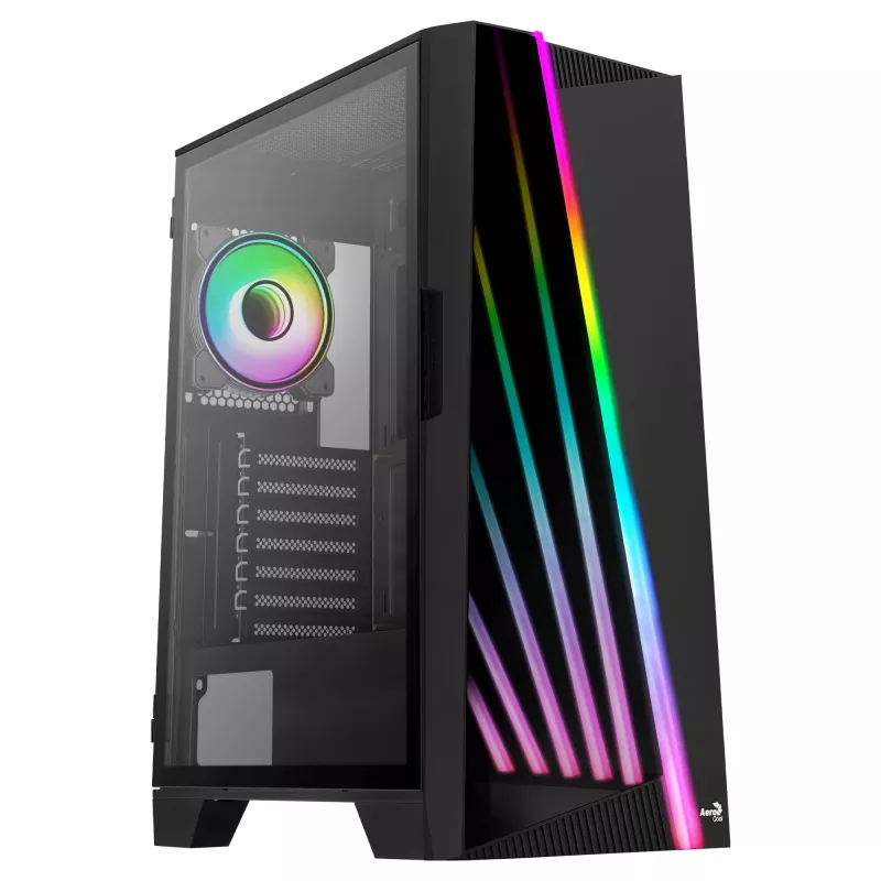 Caixa de computador Aerocool MIRAGEBK ventoinha ARGB 12 cm
