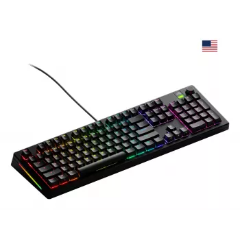 Teclado mecânico full-size (100%) com fios GLORIOUS GMMK 3 — USB, QWERTY, RGB, preto (layout US)
