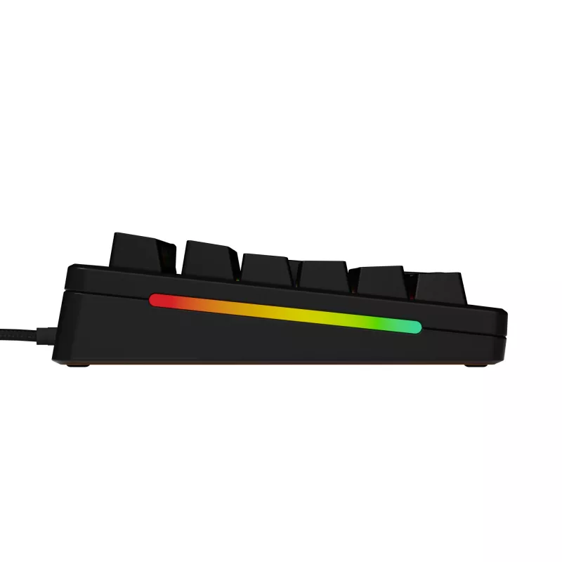 Glorious GMMK 3 100% Prebuilt teclado gaming com fio, switches Fox, USB, US ANSI QWERTY, preto