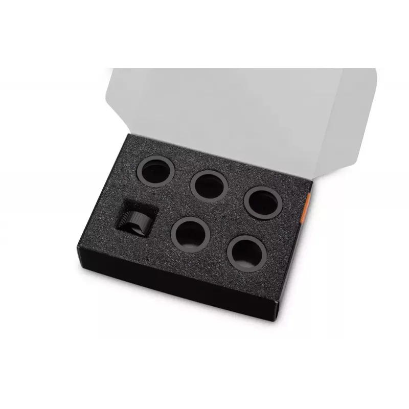 Anel de compressão EK Water Blocks alumínio preto 6 unidades
