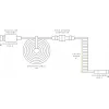 Glorious Gaming Coiled vermelho 1,37 m