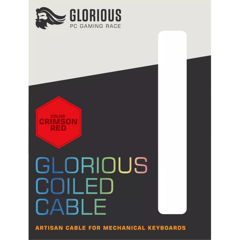 Glorious Gaming Coiled vermelho 1,37 m
