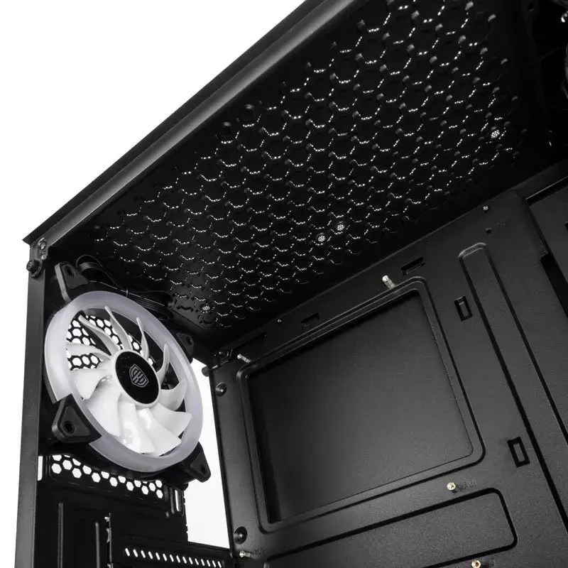 Caixa de PC Midi Tower Kolink Observatory Lite — preto, vidro temperado, ATX/Micro-ITX, 3x120mm frente, 1x120mm traseira, 190×400×440 mm