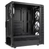 Caixa de PC Midi Tower Kolink Observatory Lite — preto, vidro temperado, ATX/Micro-ITX, 3x120mm frente, 1x120mm traseira, 190×400×440 mm