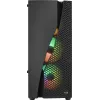 Caixa de PC Aerocool WAVEBKV3 ATX em vidro temperado com 4 ventoinhas RGB preto