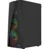 Caixa de PC Aerocool WAVEBKV3 ATX em vidro temperado com 4 ventoinhas RGB preto