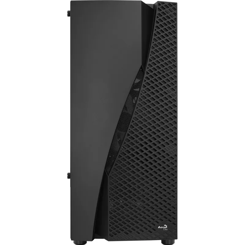 Caixa de PC Aerocool WAVEBKV3 ATX em vidro temperado com 4 ventoinhas RGB preto
