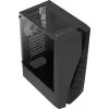 Caixa de PC Aerocool WAVEBKV3 ATX em vidro temperado com 4 ventoinhas RGB preto