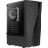 Caixa de PC Aerocool WAVEBKV3 ATX em vidro temperado com 4 ventoinhas RGB preto