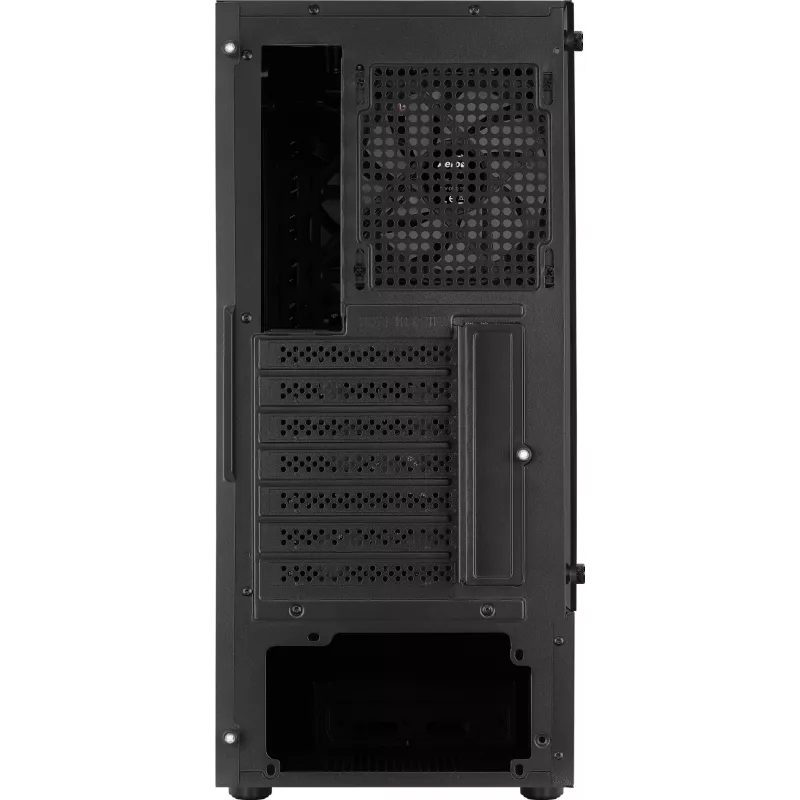 Caixa de PC Aerocool WAVEBKV3 ATX em vidro temperado com 4 ventoinhas RGB preto