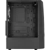 Caixa de PC Aerocool WAVEBKV3 ATX em vidro temperado com 4 ventoinhas RGB preto