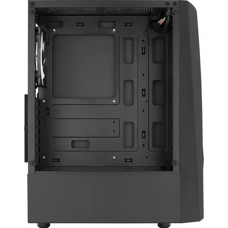 Caixa de PC Aerocool WAVEBKV3 ATX em vidro temperado com 4 ventoinhas RGB preto