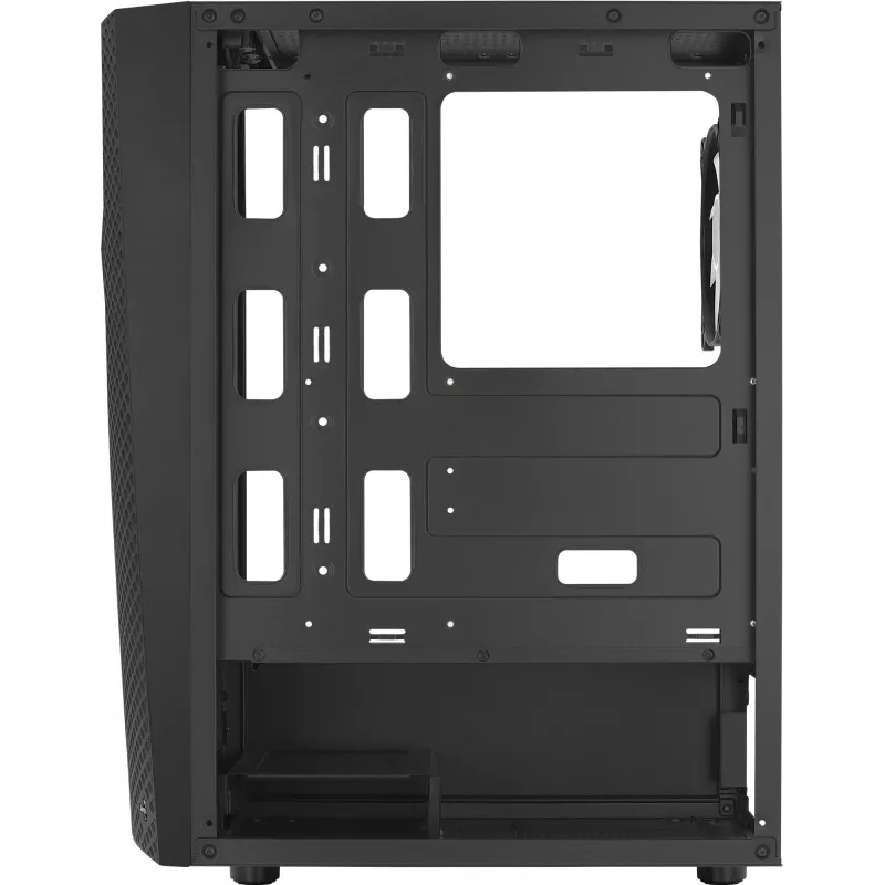 Caixa de PC Aerocool WAVEBKV3 ATX em vidro temperado com 4 ventoinhas RGB preto