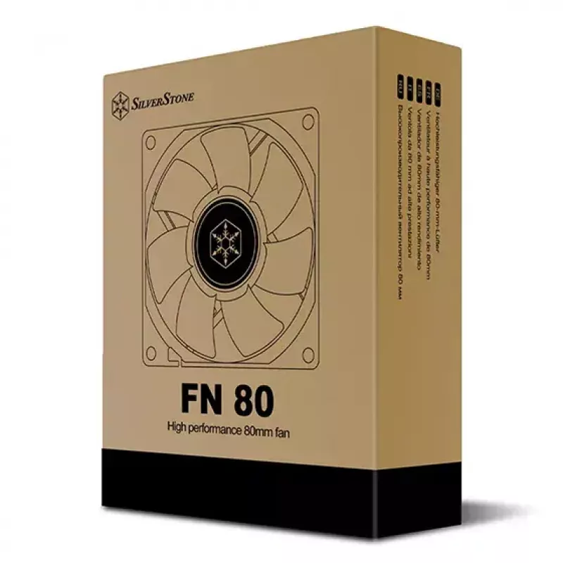 Ventoinha Silverstone FN80 8 cm preto 27.81 cfm 1.86 mmH2O