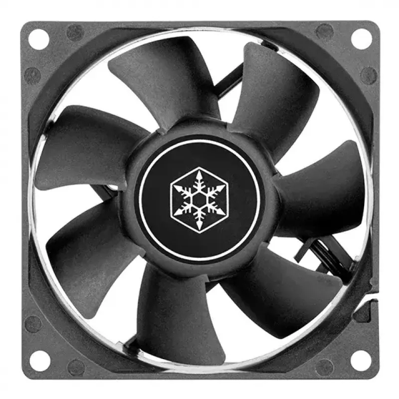 Ventoinha Silverstone FN80 8 cm preto 27.81 cfm 1.86 mmH2O