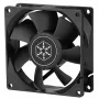 Ventoinha Silverstone FN80 8 cm preto 27.81 cfm 1.86 mmH2O